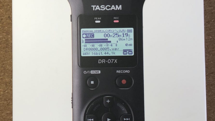 TASCAM リニアPCMレコーダー DR-07X